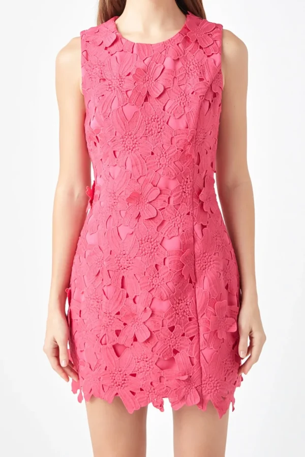 ENDLESS ROSE Floral Dresses | Tops*- Floral Embroidered Mini Dress