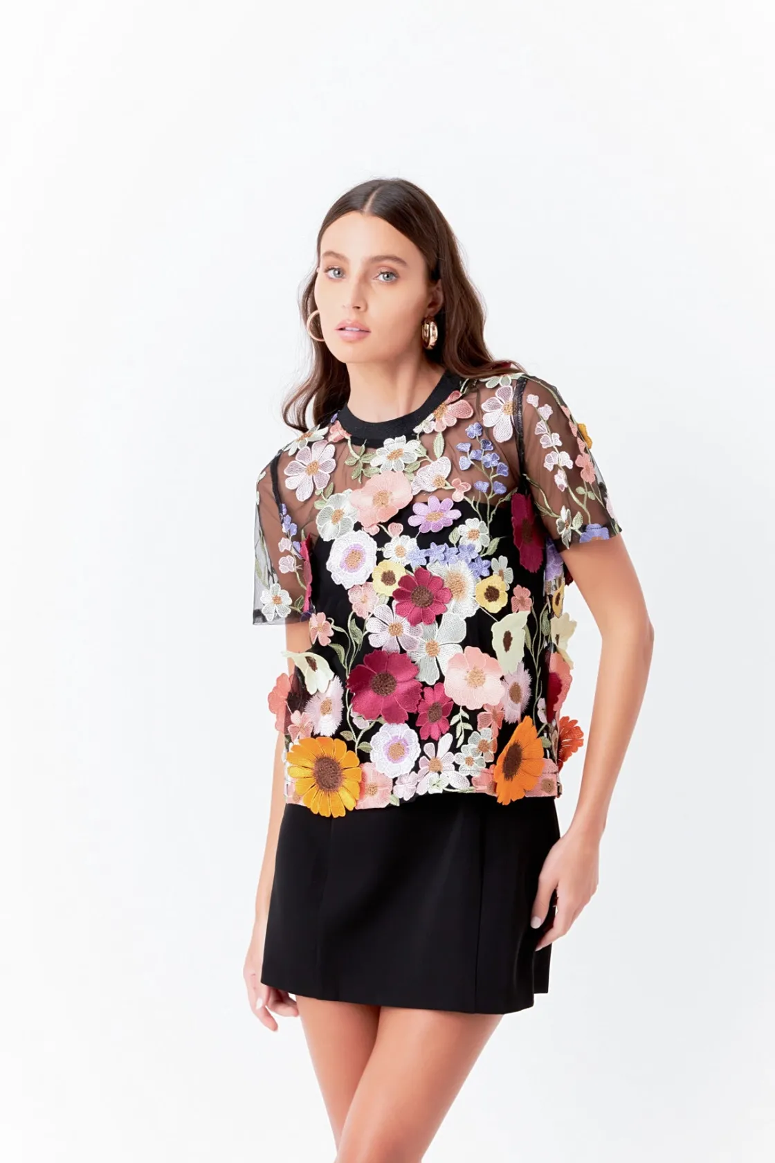 endless_rose__floral_embr_8.webp ENDLESS ROSE Tops*- Floral Embroidered Top