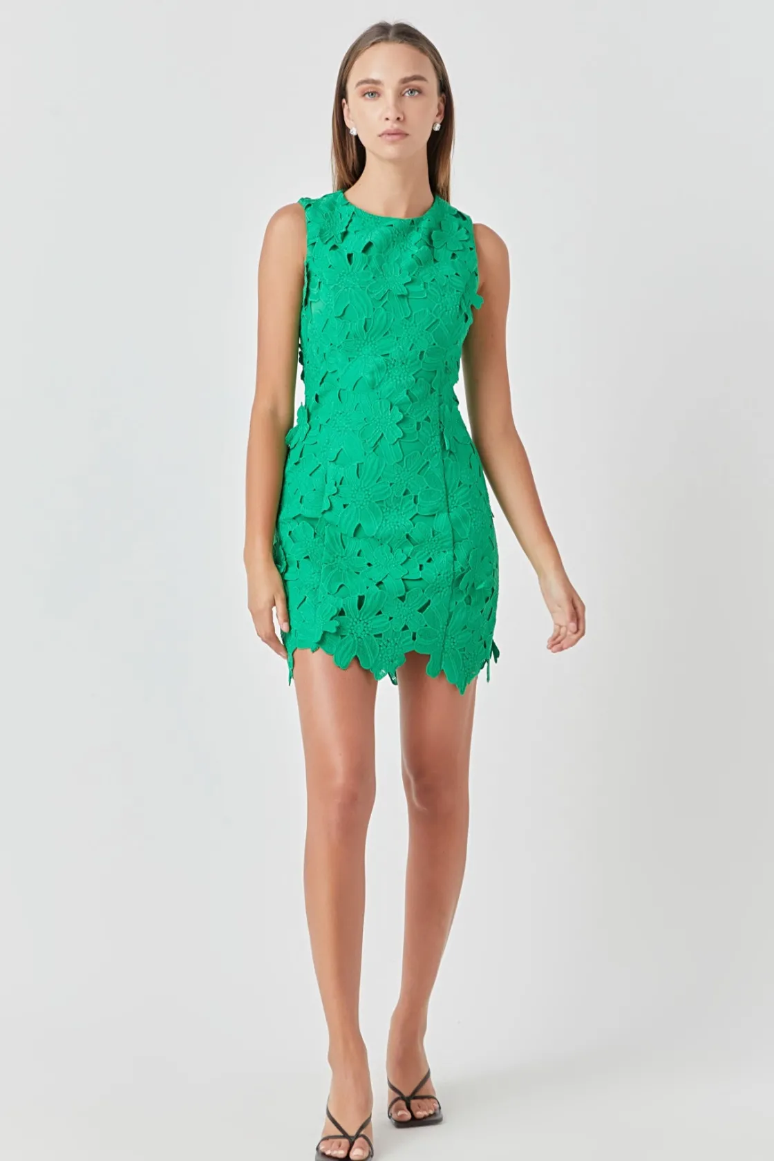 endless_rose__floral_embr_9.webp ENDLESS ROSE Floral Dresses | Tops*- Floral Embroidered Mini Dress