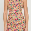 ENDLESS ROSE Tops*- Floral Fitted Mini Dress with Back Cutout MULTI