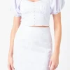 ENDLESS ROSE Tops*- Floral Jacquard Top LAVENDER