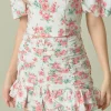 ENDLESS ROSE Matching Sets | Skirts*- Floral Linen Ruffled Mini Skirt IVORY
