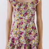 ENDLESS ROSE Tops*- Floral Print Ruffled Dress WHITEMULTI