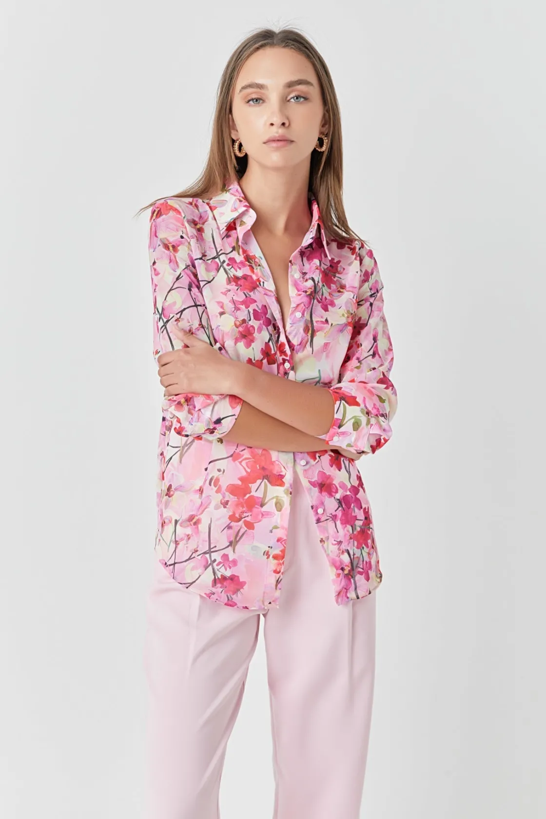 endless_rose__floral_prin_3-6.webp ENDLESS ROSE Shirts & Blouses*- Floral Print Oversize Shirt MULTI