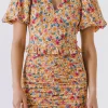ENDLESS ROSE Tops*- Floral Puff Sleeve Top MULTI