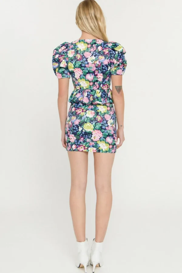 ENDLESS ROSE Shirts & Blouses | Tops*- Floral Woven Blouse NAVYMULTI