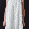 ENDLESS ROSE Lace Dresses | White Dresses*- Flounce Laced Mini Dress WHITE