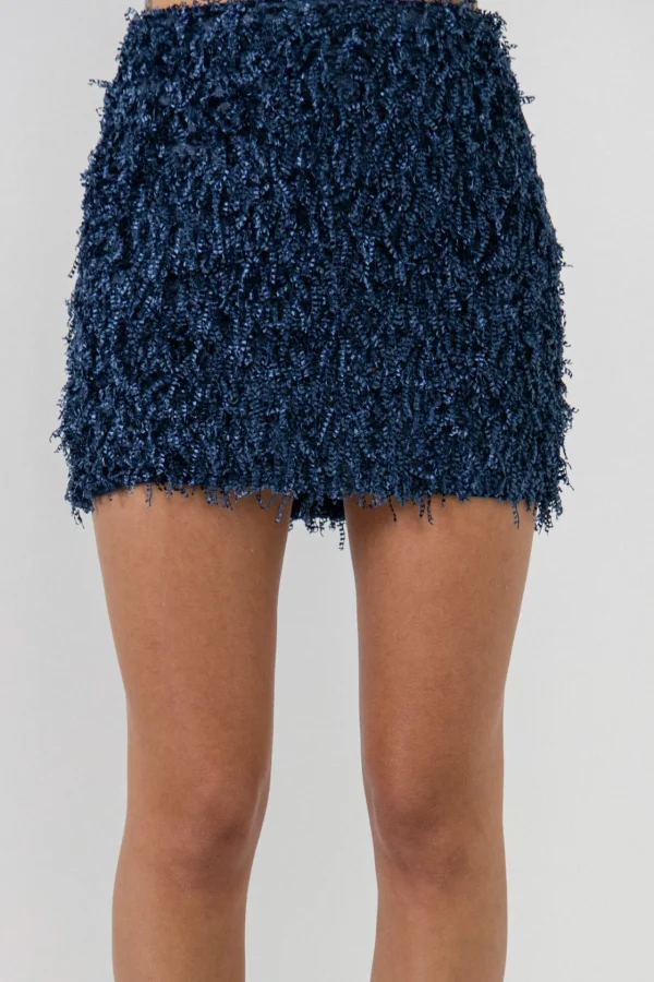 ENDLESS ROSE Skirts | Tops*- Fringed Mini Skirt