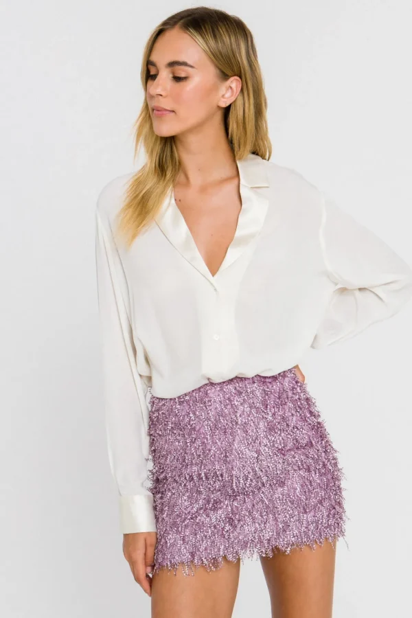 ENDLESS ROSE Skirts | Tops*- Fringed Mini Skirt