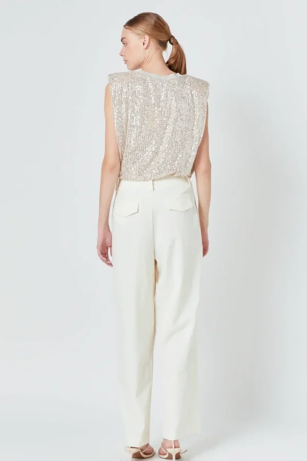 ENDLESS ROSE Pants | Tops*- Front Pleat Wide Trousers