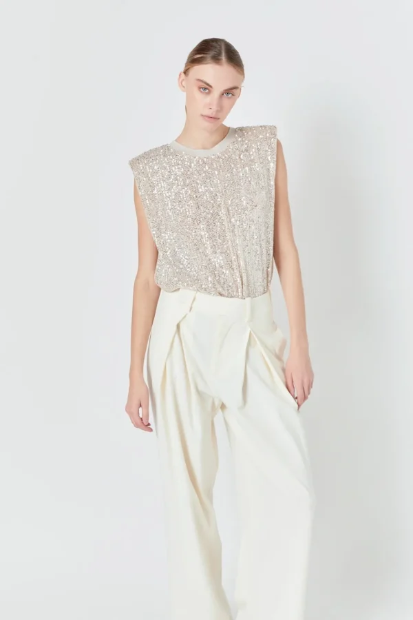ENDLESS ROSE Pants | Tops*- Front Pleat Wide Trousers