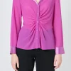 ENDLESS ROSE Shirts & Blouses | Tops*- Front Ruched Chiffon Blouse
