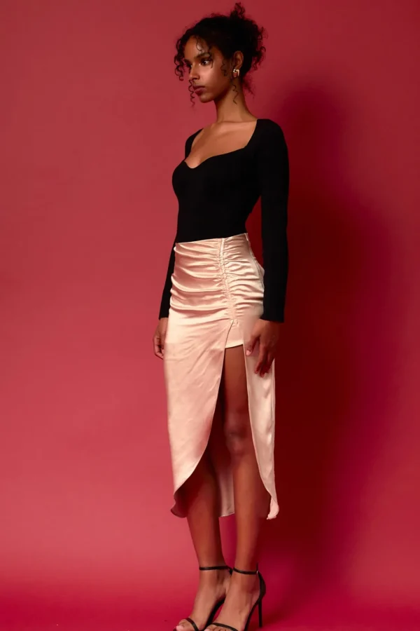 ENDLESS ROSE Skirts | Tops*- Front Slit Midi Skirt