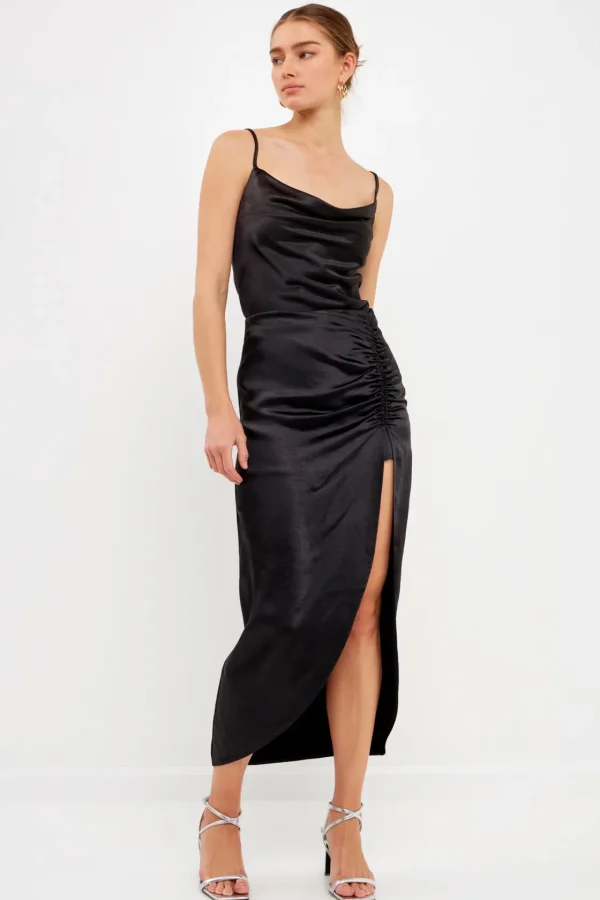 ENDLESS ROSE Skirts | Tops*- Front Slit Midi Skirt