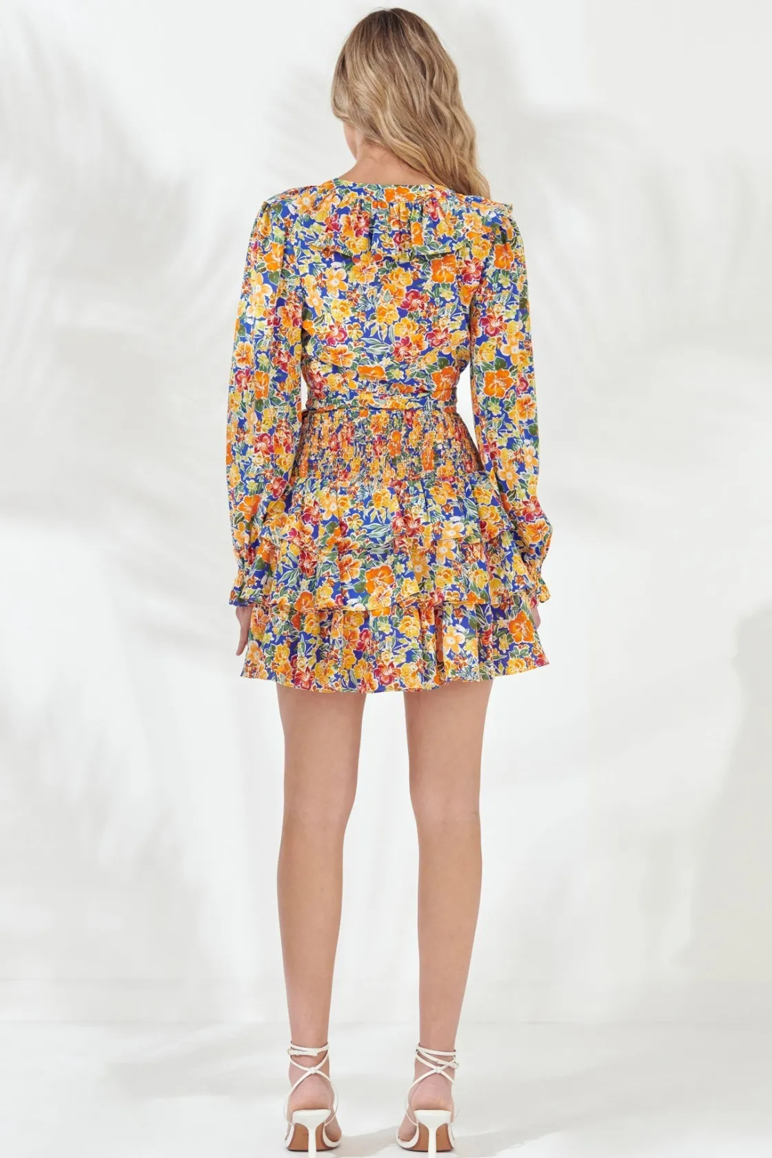 endless_rose__front_wrap__2.webp ENDLESS ROSE Tops*- Front Wrap Floral Top BLUE
