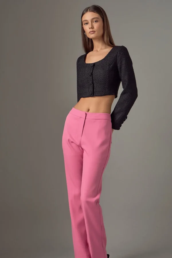 ENDLESS ROSE Pants | Tops*- Full Length Low Rise Pants
