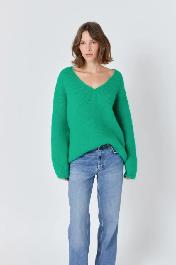 ENDLESS ROSE Sweaters & Knits | Tops*- Furry V Neck Sweater