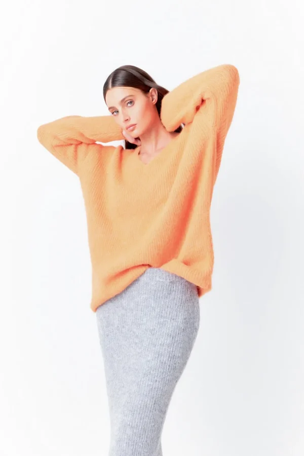ENDLESS ROSE Sweaters & Knits | Tops*- Furry V Neck Sweater