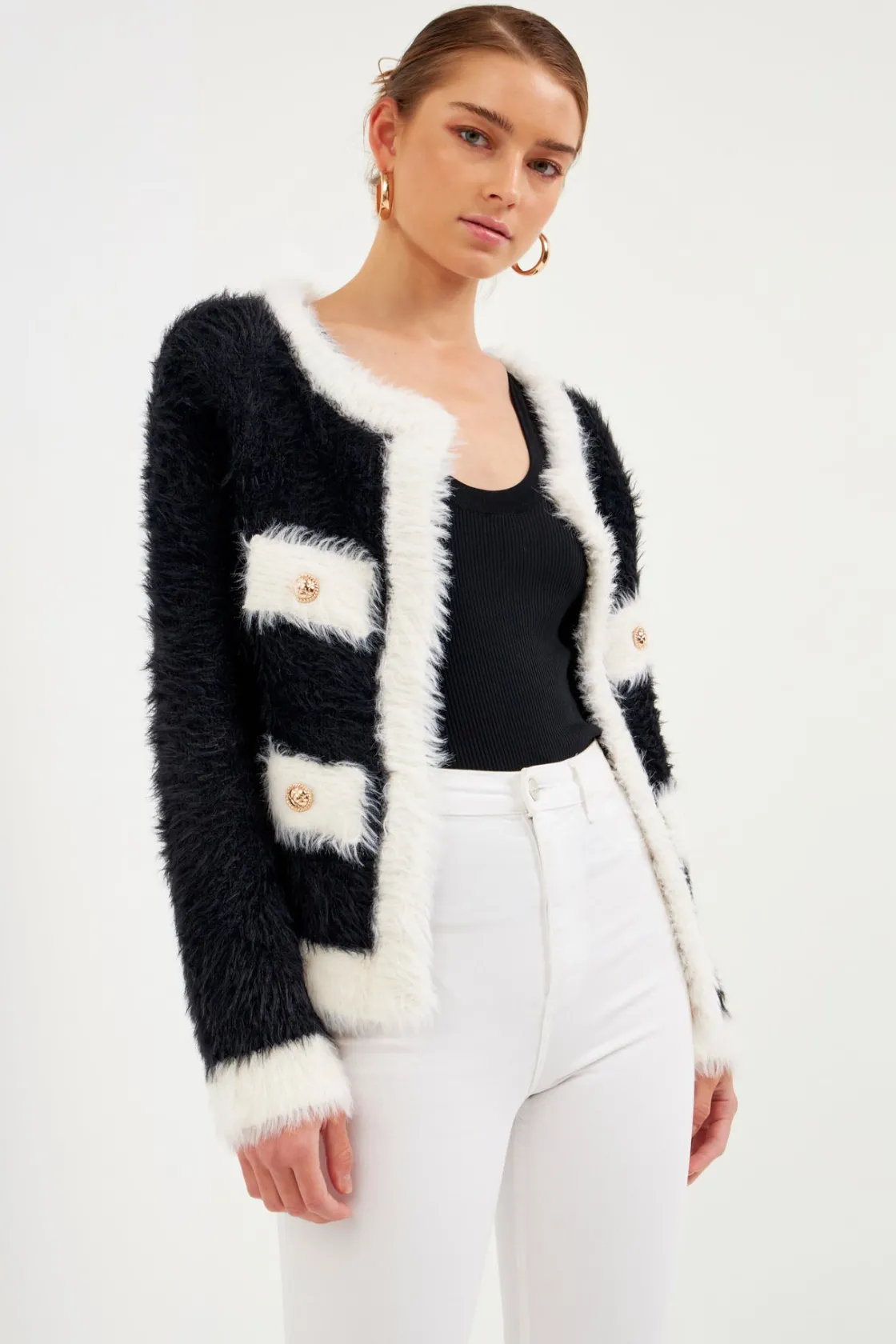 endless_rose__fuzzy_cardi_4.webp ENDLESS ROSE Sweaters & Knits | Cardigans*- Fuzzy Cardigan