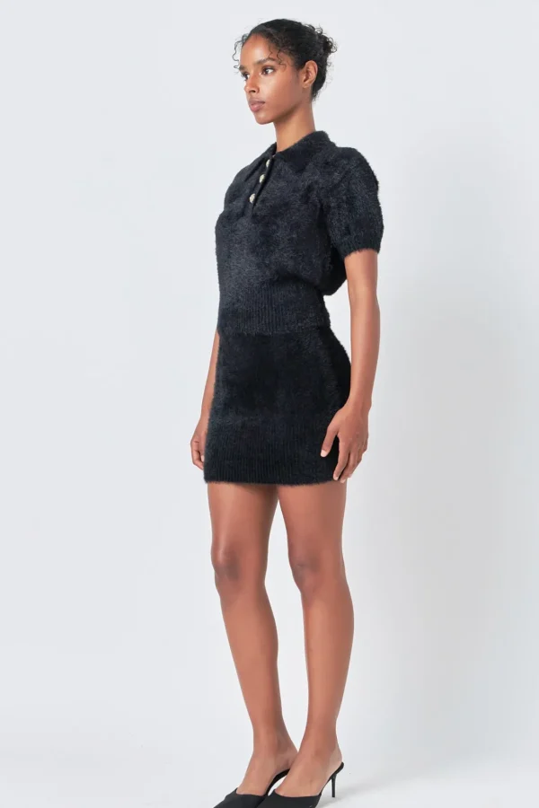 ENDLESS ROSE Sweaters & Knits | Matching Sets*- Fuzzy Mini Skirt