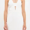 ENDLESS ROSE White Dresses | Tops*- Halter Neck Cut Out Mini Dress WHITE