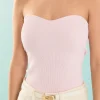 ENDLESS ROSE Tops*- Hana Fitted Knit Tube Top