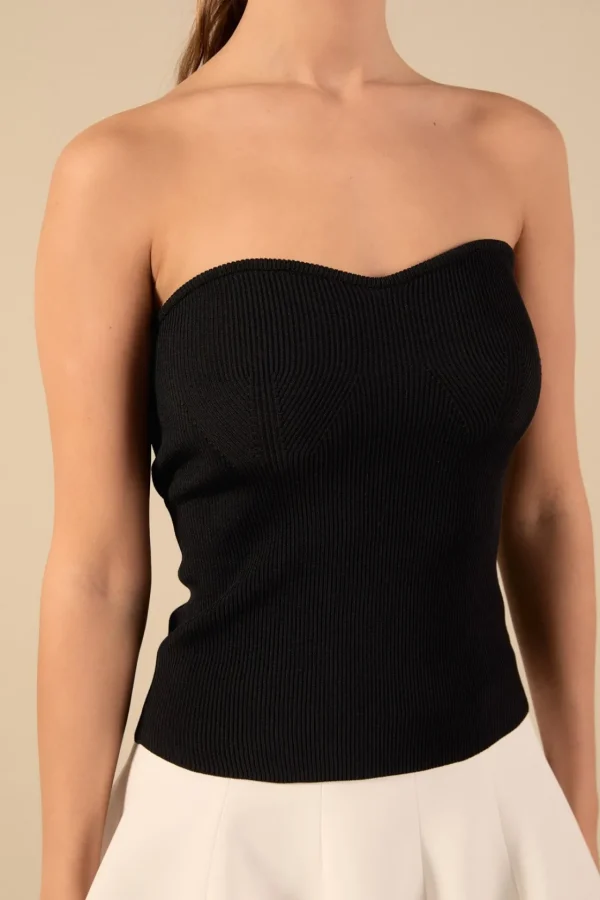 ENDLESS ROSE Tops*- Hana Fitted Knit Tube Top
