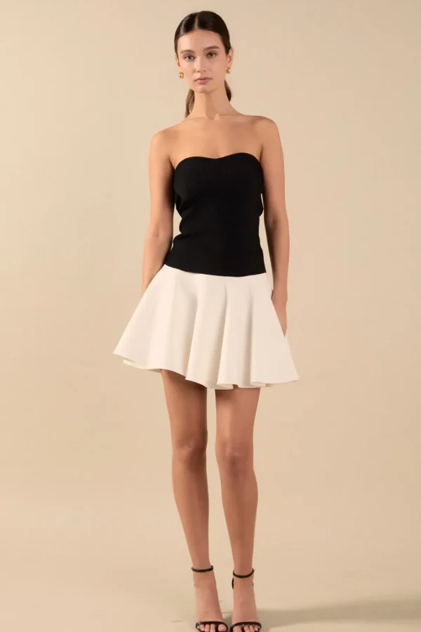 ENDLESS ROSE Tops*- Hana Fitted Knit Tube Top