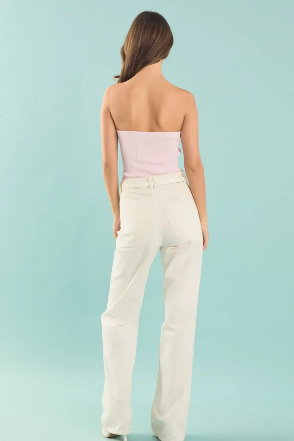 ENDLESS ROSE Tops*- Hana Fitted Knit Tube Top