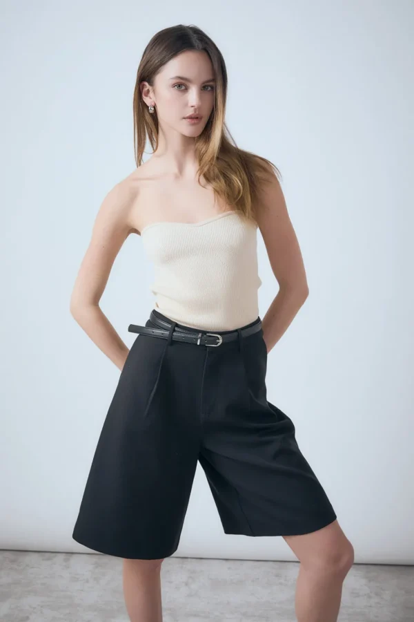 ENDLESS ROSE Tops*- Hana Fitted Knit Tube Top