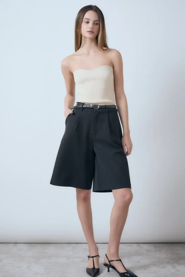 ENDLESS ROSE Tops*- Hana Fitted Knit Tube Top