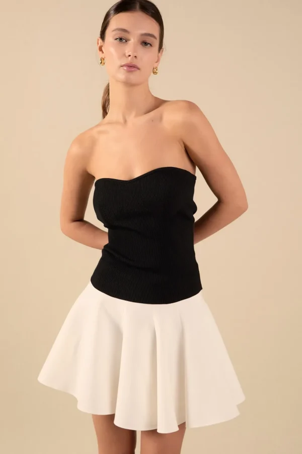 ENDLESS ROSE Tops*- Hana Fitted Knit Tube Top