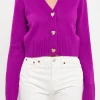 ENDLESS ROSE Sweaters & Knits | Tops*- Heart Button Cardigan
