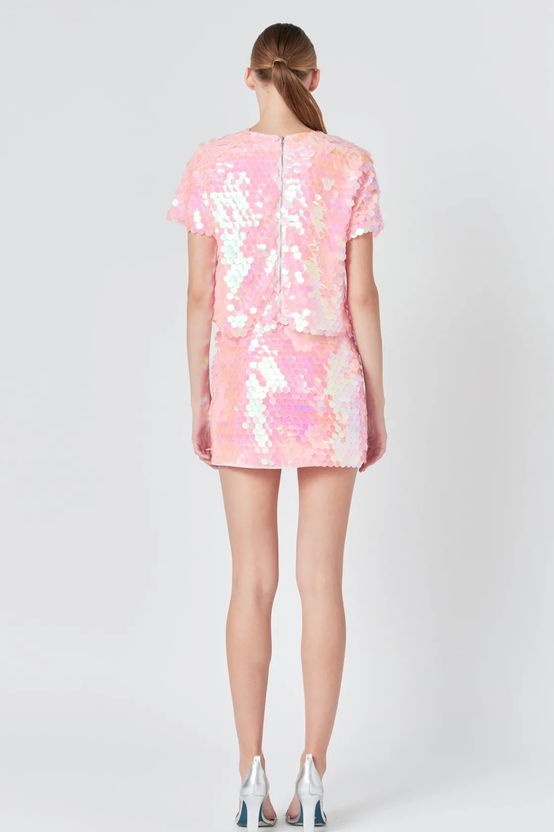 endless_rose__high_waiste_2-2.webp ENDLESS ROSE Skirts | Tops*- High Waisted Confetti Sequin Mini Skirt