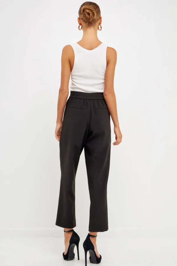 ENDLESS ROSE Pants | Tops*- High Waisted Buttoned Trousers