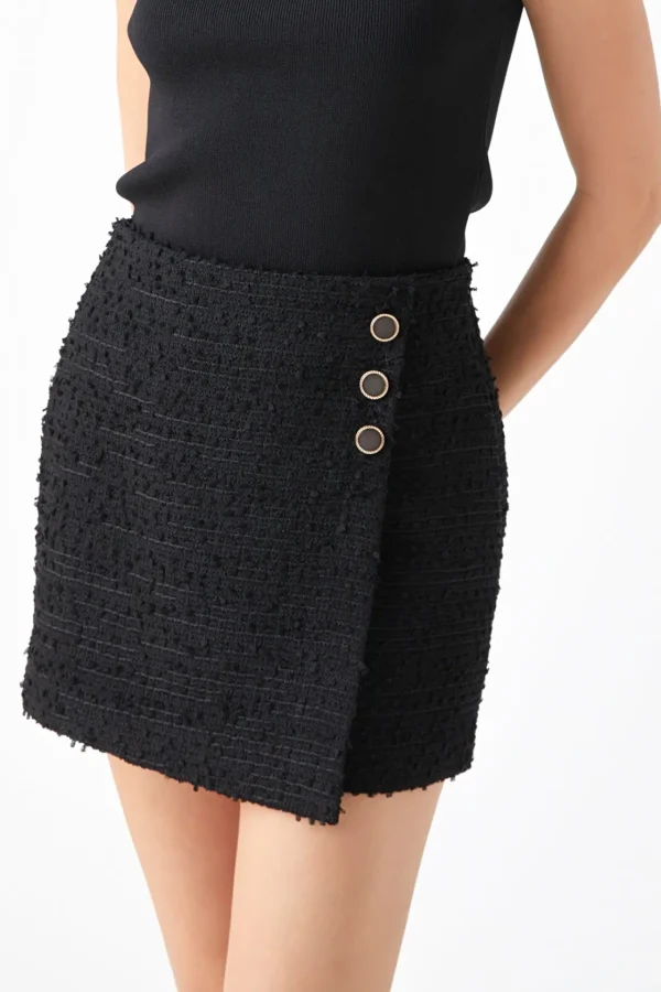 ENDLESS ROSE Skirts | Tops*- High Waisted Tweed Mini Skirt