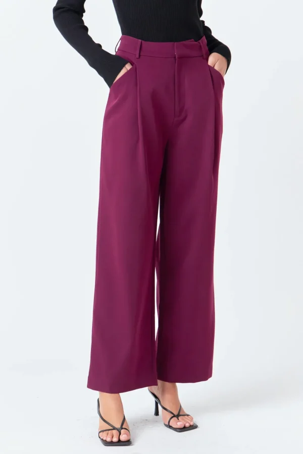 ENDLESS ROSE Pants | Tops*- High-Waisted Suit Trousers