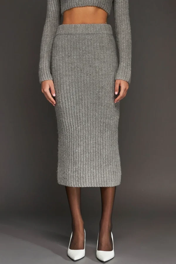 ENDLESS ROSE Sweaters & Knits | Skirts*- High-Waisted Knit Midi Skirt