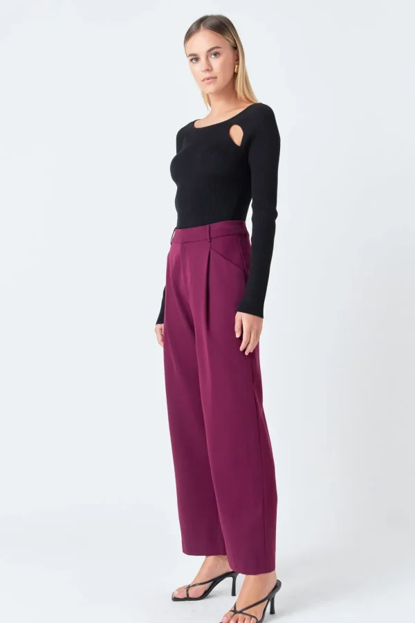 ENDLESS ROSE Pants | Tops*- High-Waisted Suit Trousers