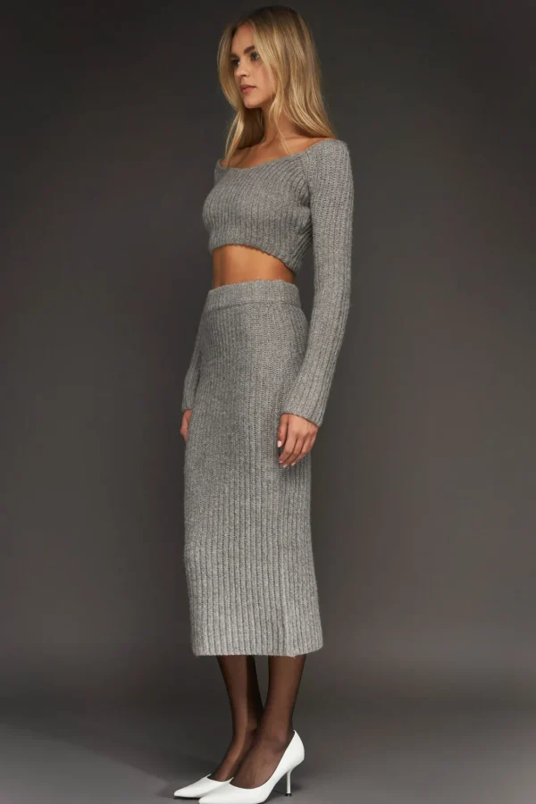 ENDLESS ROSE Sweaters & Knits | Skirts*- High-Waisted Knit Midi Skirt