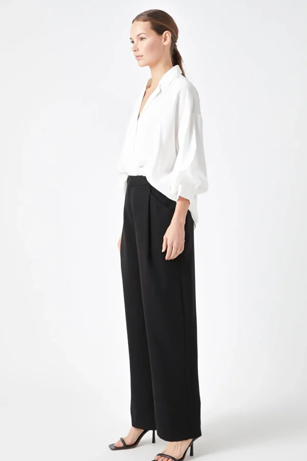 ENDLESS ROSE Pants | Tops*- High-Waisted Suit Trousers