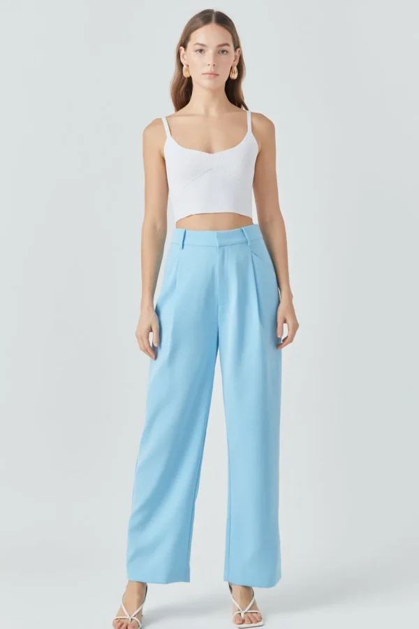 ENDLESS ROSE Pants | Tops*- High-Waisted Suit Trousers