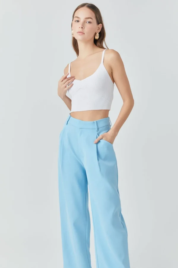 ENDLESS ROSE Pants | Tops*- High-Waisted Suit Trousers