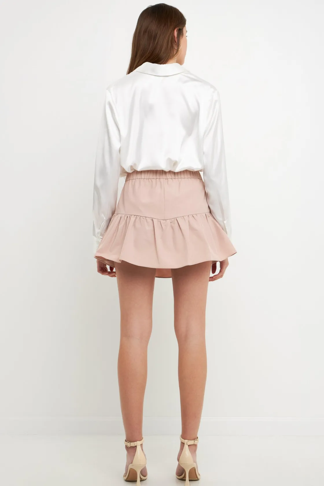 endless_rose__highwaisted_2.webp ENDLESS ROSE Tops*- High-Waisted Ruffled Skort DUSTYPINK