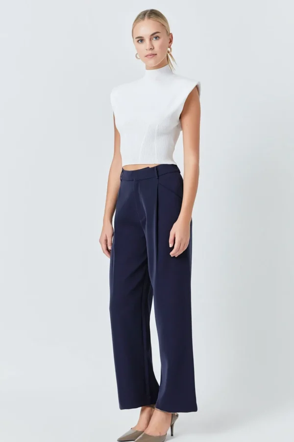 ENDLESS ROSE Pants | Tops*- High-Waisted Suit Trousers