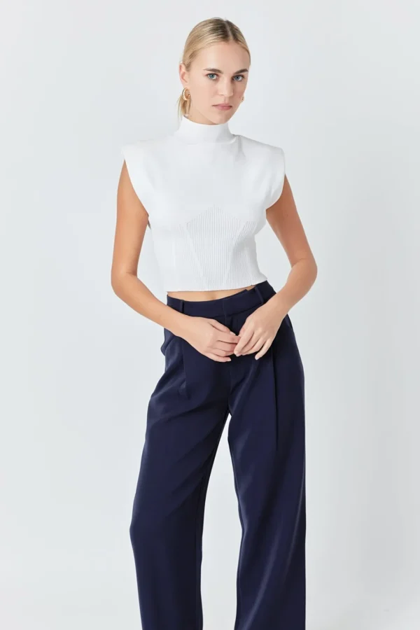 ENDLESS ROSE Pants | Tops*- High-Waisted Suit Trousers