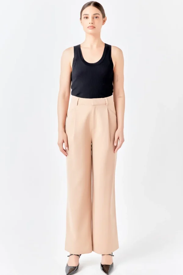 ENDLESS ROSE Pants | Tops*- High-Waisted Suit Trousers