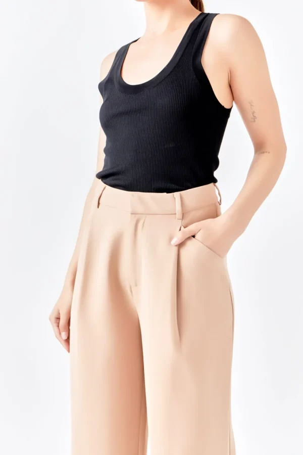 ENDLESS ROSE Pants | Tops*- High-Waisted Suit Trousers
