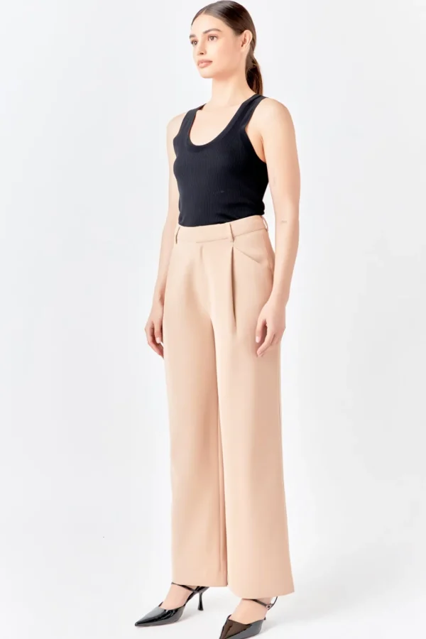 ENDLESS ROSE Pants | Tops*- High-Waisted Suit Trousers