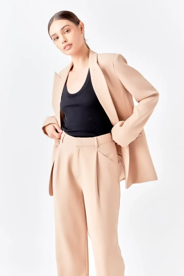 ENDLESS ROSE Pants | Tops*- High-Waisted Suit Trousers